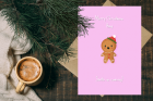 Christmas Card With "Santa Is Coming" Design