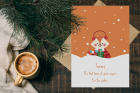 Christmas Card With "For Fox Sake" Design
